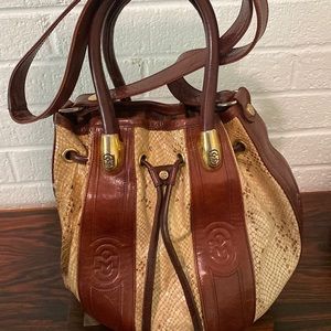 Marino Orlandi Leather Hobo Crossbody
